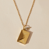 Custom Love U Envelope Necklace